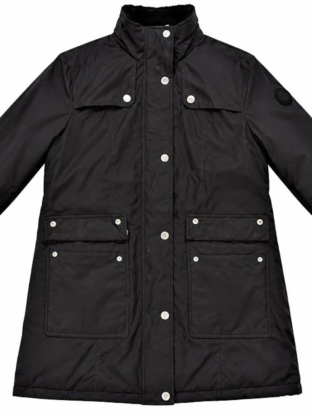 DKNY New York Black Fleece Lined Utility Parka Coat Women’s Large
